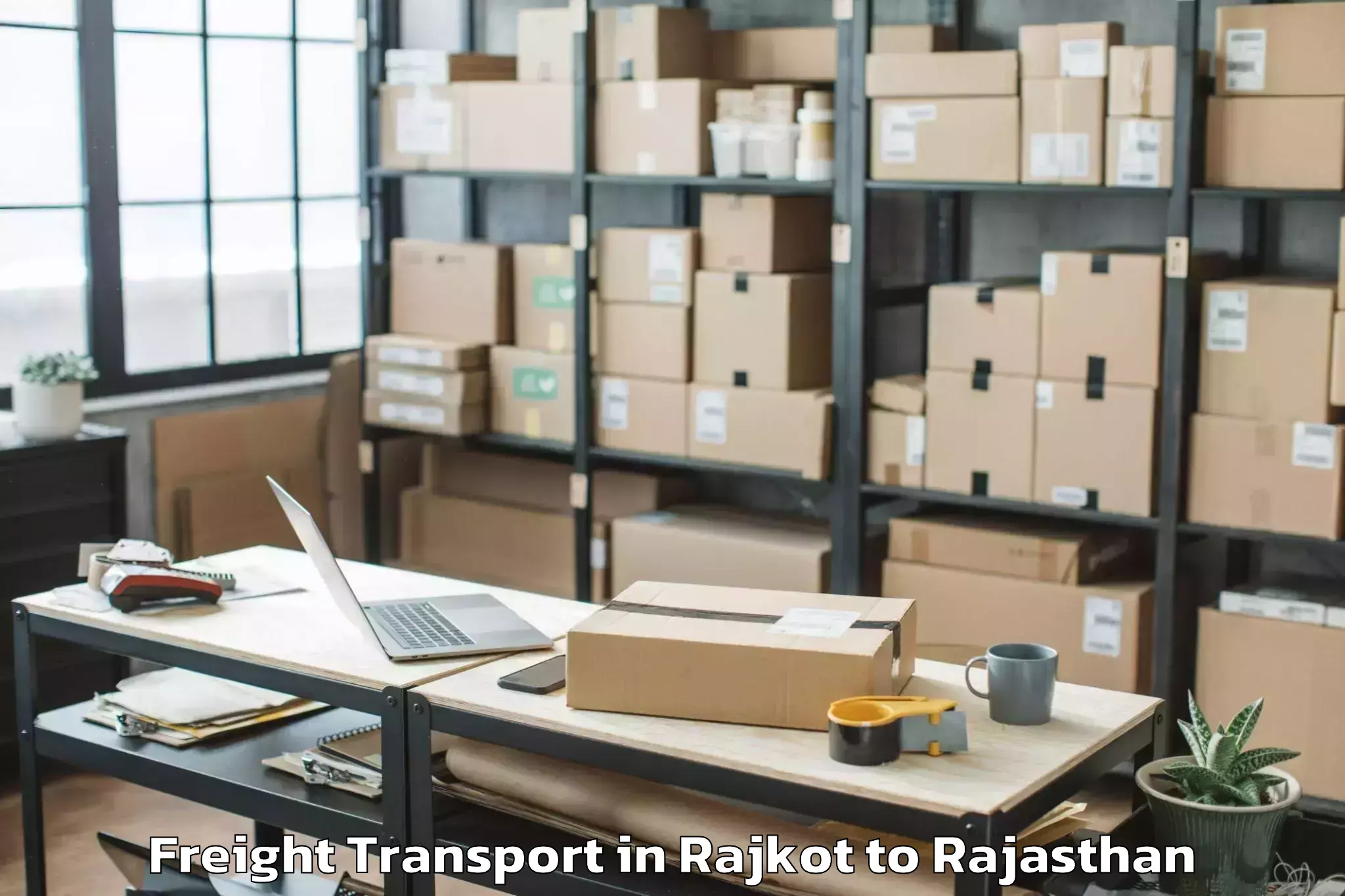 Get Rajkot to Deoli Freight Transport